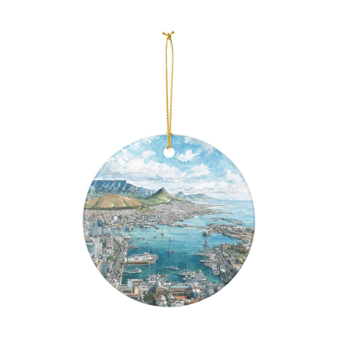 Cape Town South Africa Ornament: Unique Cape Town Souvenir, Cape Town South Africa Xmas Decor, and Authentic Cape Town Gift