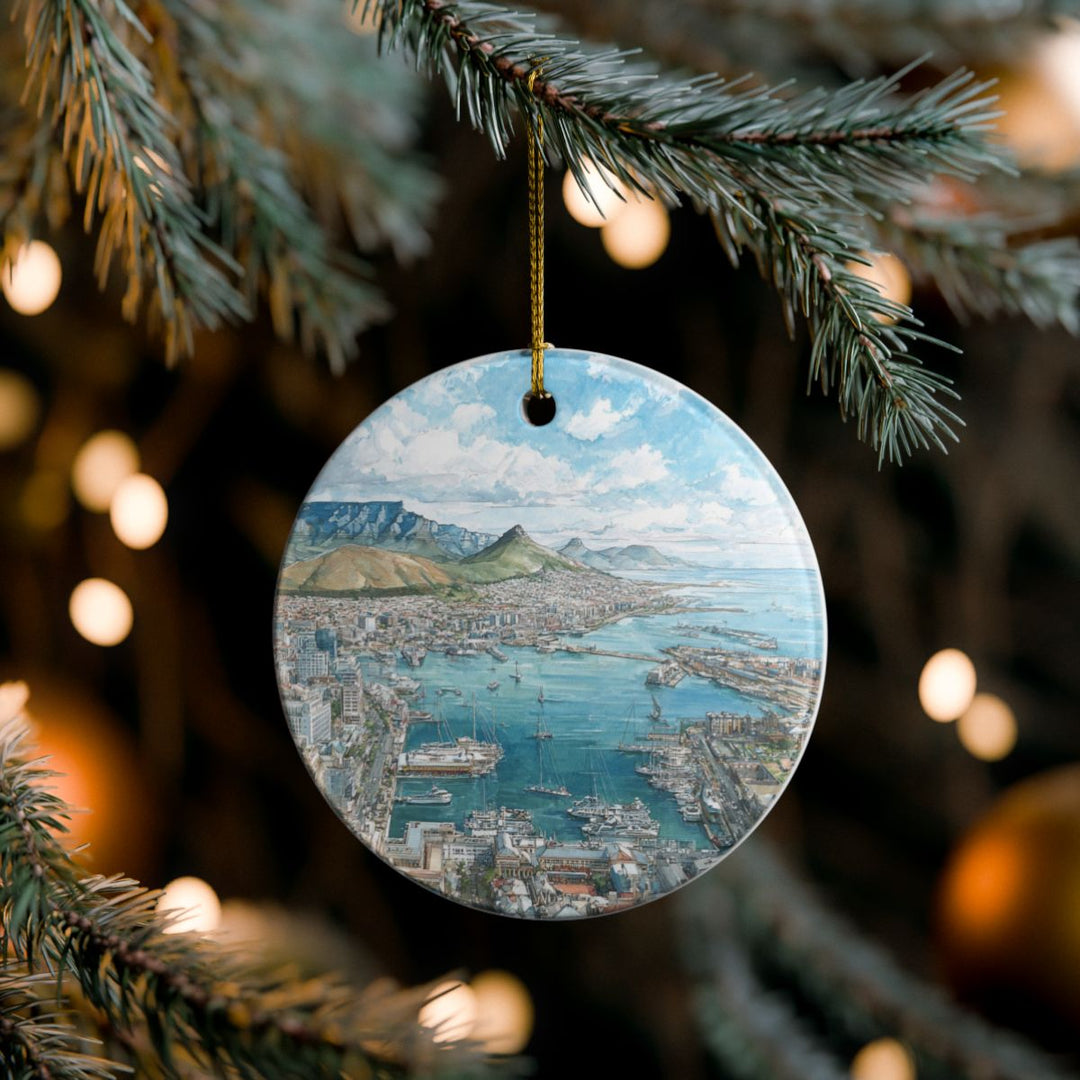 Cape Town South Africa Ornament: Unique Cape Town Souvenir, Cape Town South Africa Xmas Decor, and Authentic Cape Town Gift