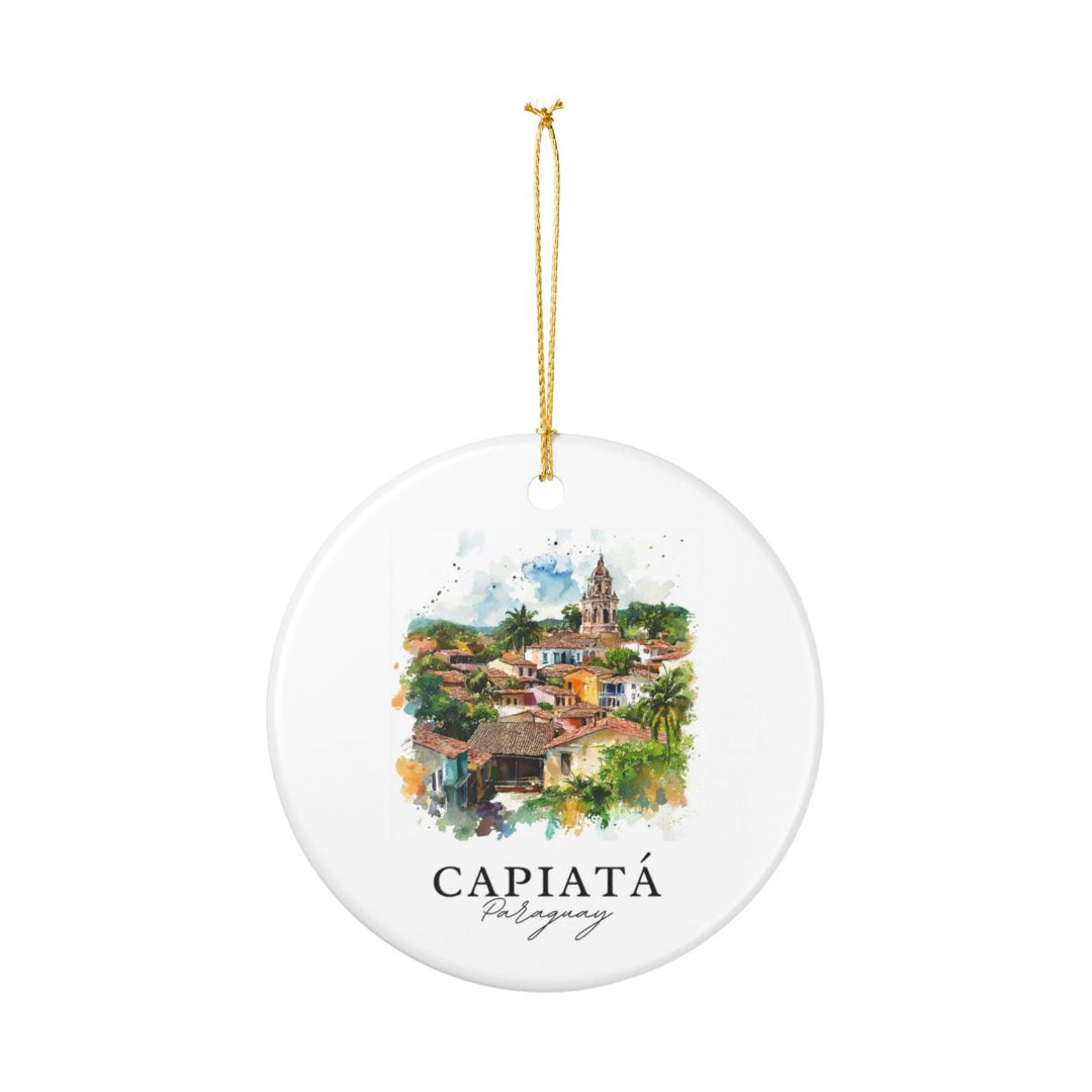 Capiatá Paraguay Ornament: Unique Capiatá Paraguay Souvenir, Capiatá Paraguay Xmas Decor, and Authentic Capiatá Paraguay Gift