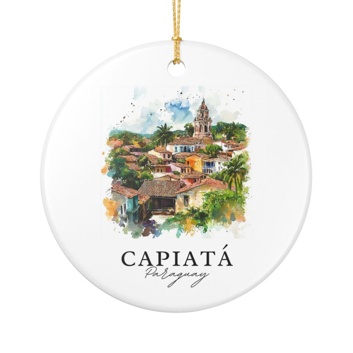 Capiatá Paraguay Ornament: Unique Capiatá Paraguay Souvenir, Capiatá Paraguay Xmas Decor, and Authentic Capiatá Paraguay Gift