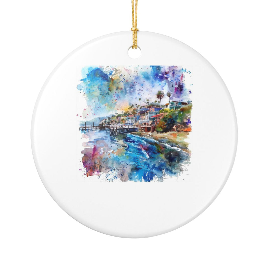 Capitola California Ornament: Unique Capitola Souvenir, Capitola California Xmas Decor, and Authentic Capitola Gift