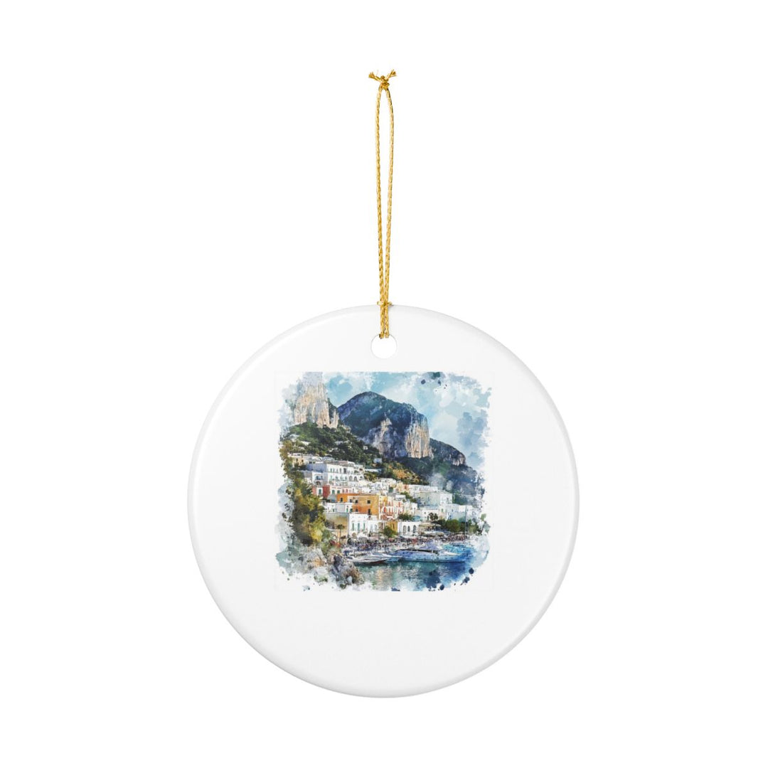 Capri Italy Ornament: Unique Capri Souvenir, Capri Italy Xmas Decor, and Authentic Capri Gift