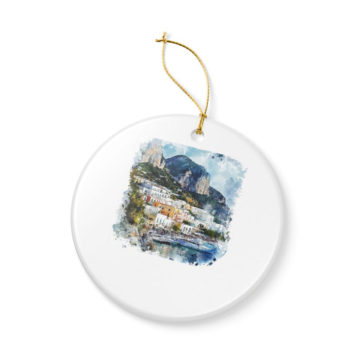 Capri Italy Ornament: Unique Capri Souvenir, Capri Italy Xmas Decor, and Authentic Capri Gift