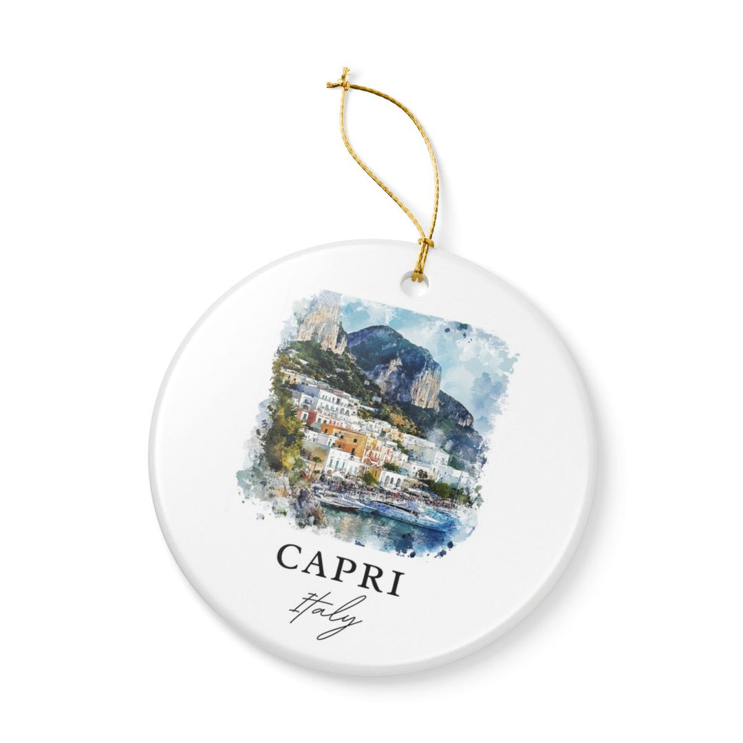 Capri Italy Ornament: Unique Capri Souvenir, Capri Italy Xmas Decor, and Authentic Capri Gift