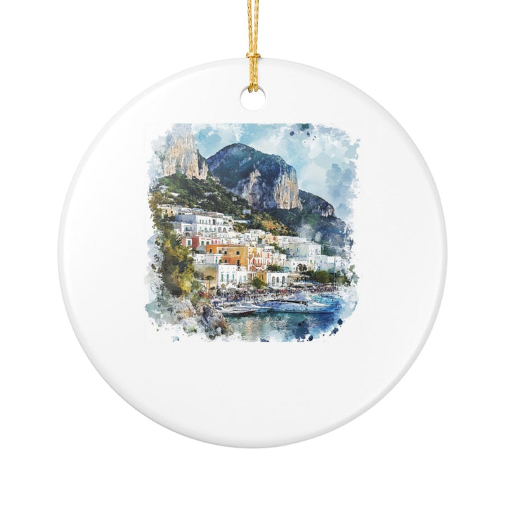 Capri Italy Ornament: Unique Capri Souvenir, Capri Italy Xmas Decor, and Authentic Capri Gift