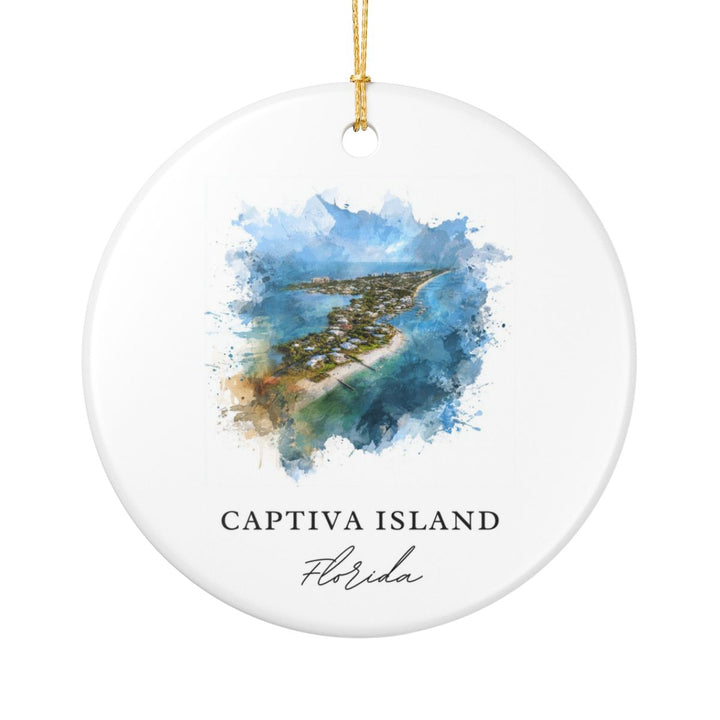 Captiva Island Florida Ornament: Unique Captiva Island Souvenir, Captiva Island Florida Xmas Decor, and Authentic Captiva Island Gift