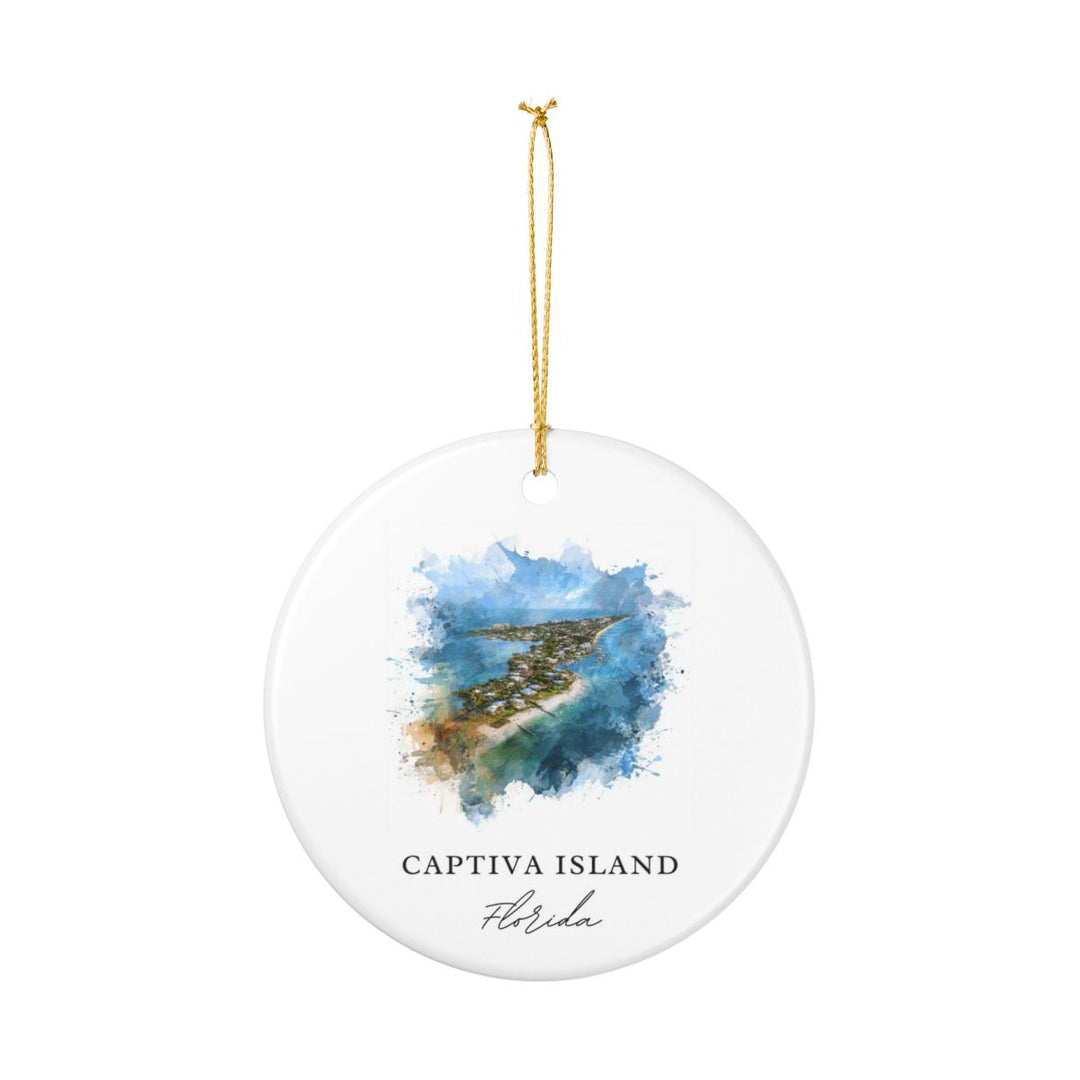 Captiva Island Florida Ornament: Unique Captiva Island Souvenir, Captiva Island Florida Xmas Decor, and Authentic Captiva Island Gift