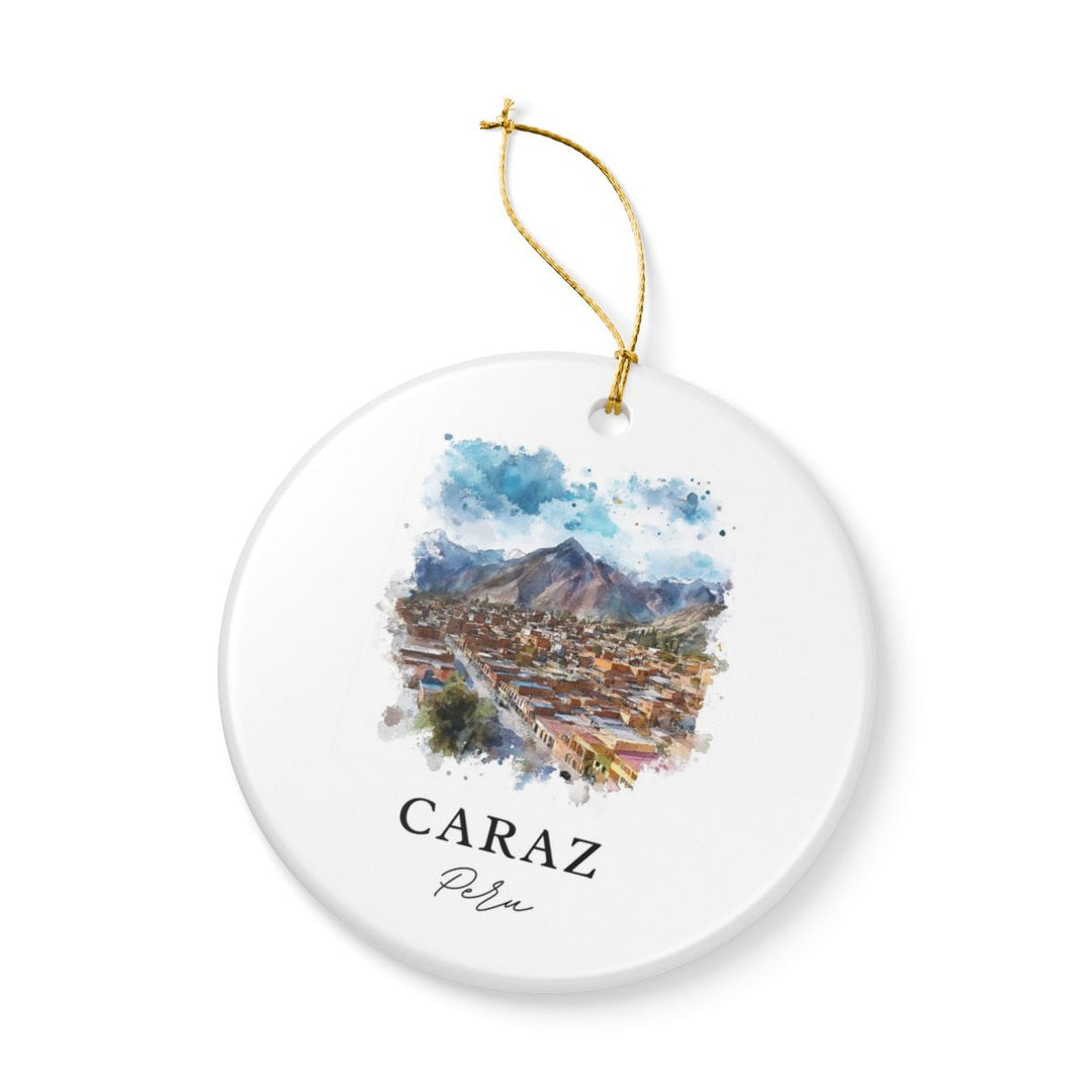 Caraz Peru Ornament: Unique Caraz Souvenir, Caraz Peru Xmas Decor, and Authentic Caraz Gift