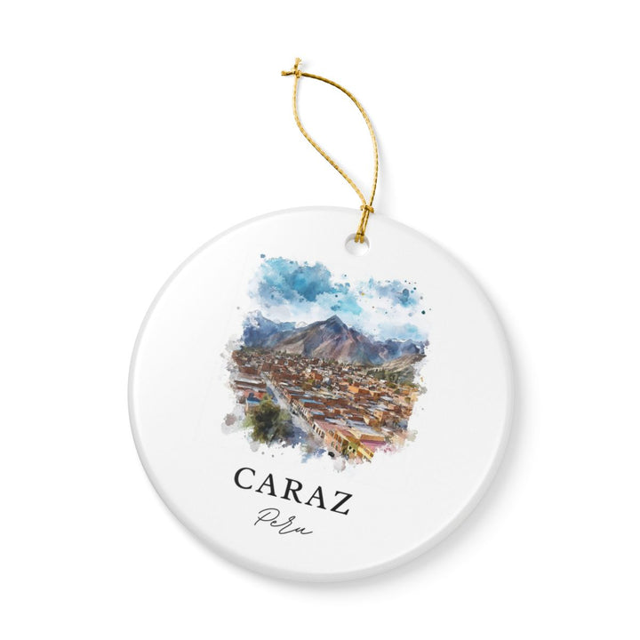 Caraz Peru Ornament: Unique Caraz Souvenir, Caraz Peru Xmas Decor, and Authentic Caraz Gift