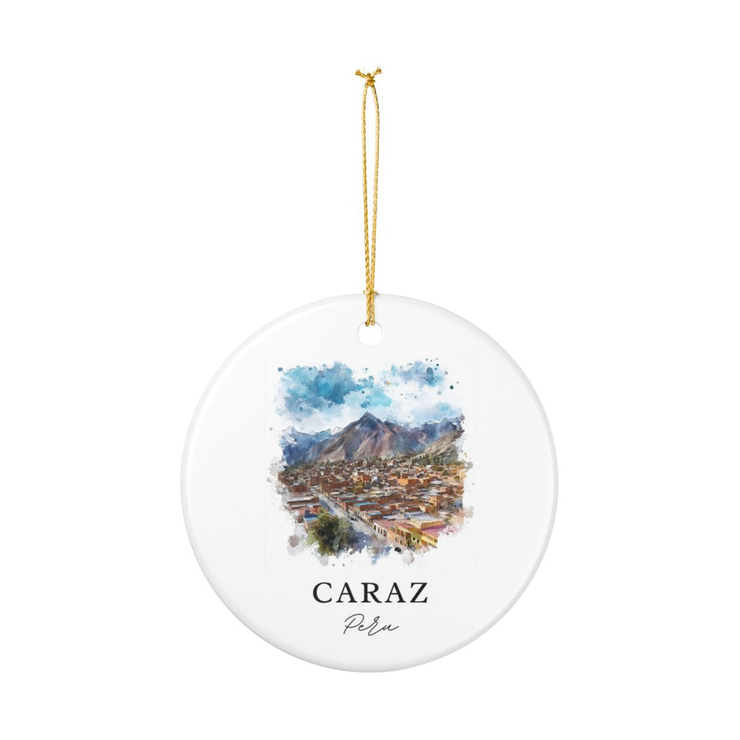 Caraz Peru Ornament: Unique Caraz Souvenir, Caraz Peru Xmas Decor, and Authentic Caraz Gift
