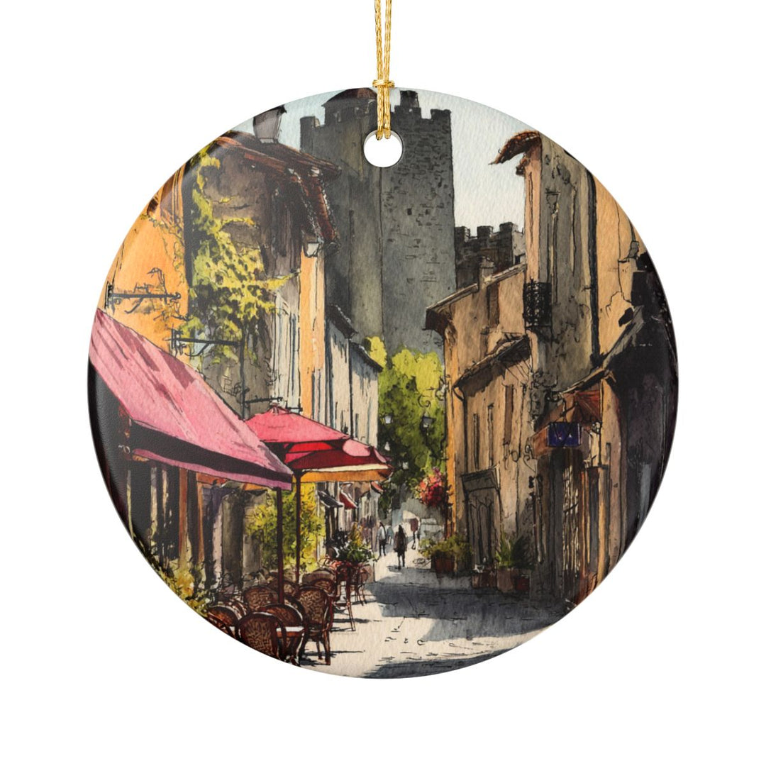 Carcassonne Ornament: Unique Carcassonne Souvenir, Carcassonne Xmas Decor, and Authentic Carcassonne Gift