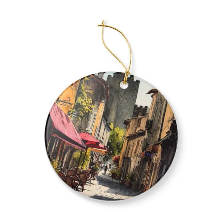 Carcassonne Ornament: Unique Carcassonne Souvenir, Carcassonne Xmas Decor, and Authentic Carcassonne Gift