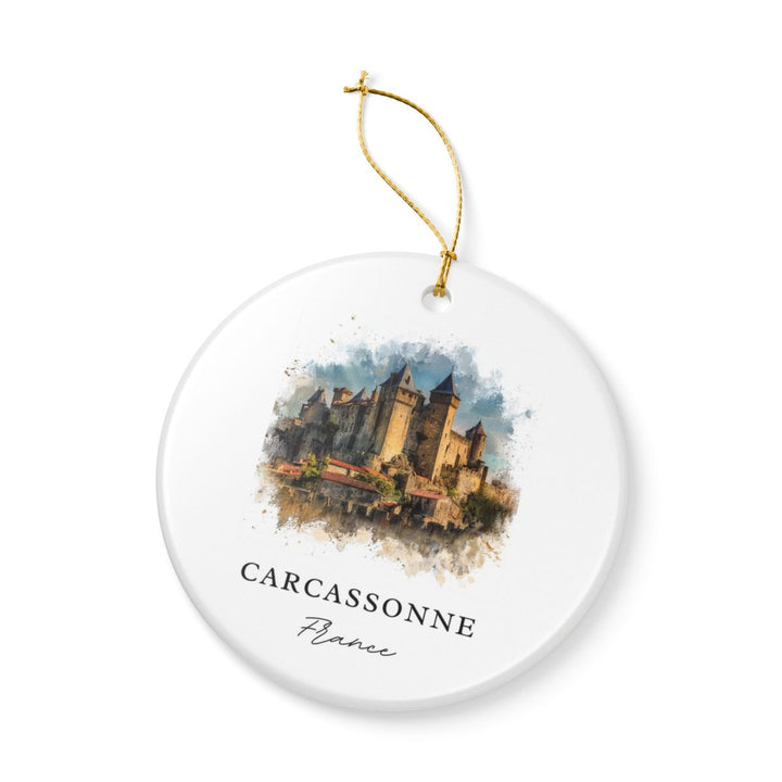 Carcassonne France Ornament | Christmas Travel Souvenir Gift