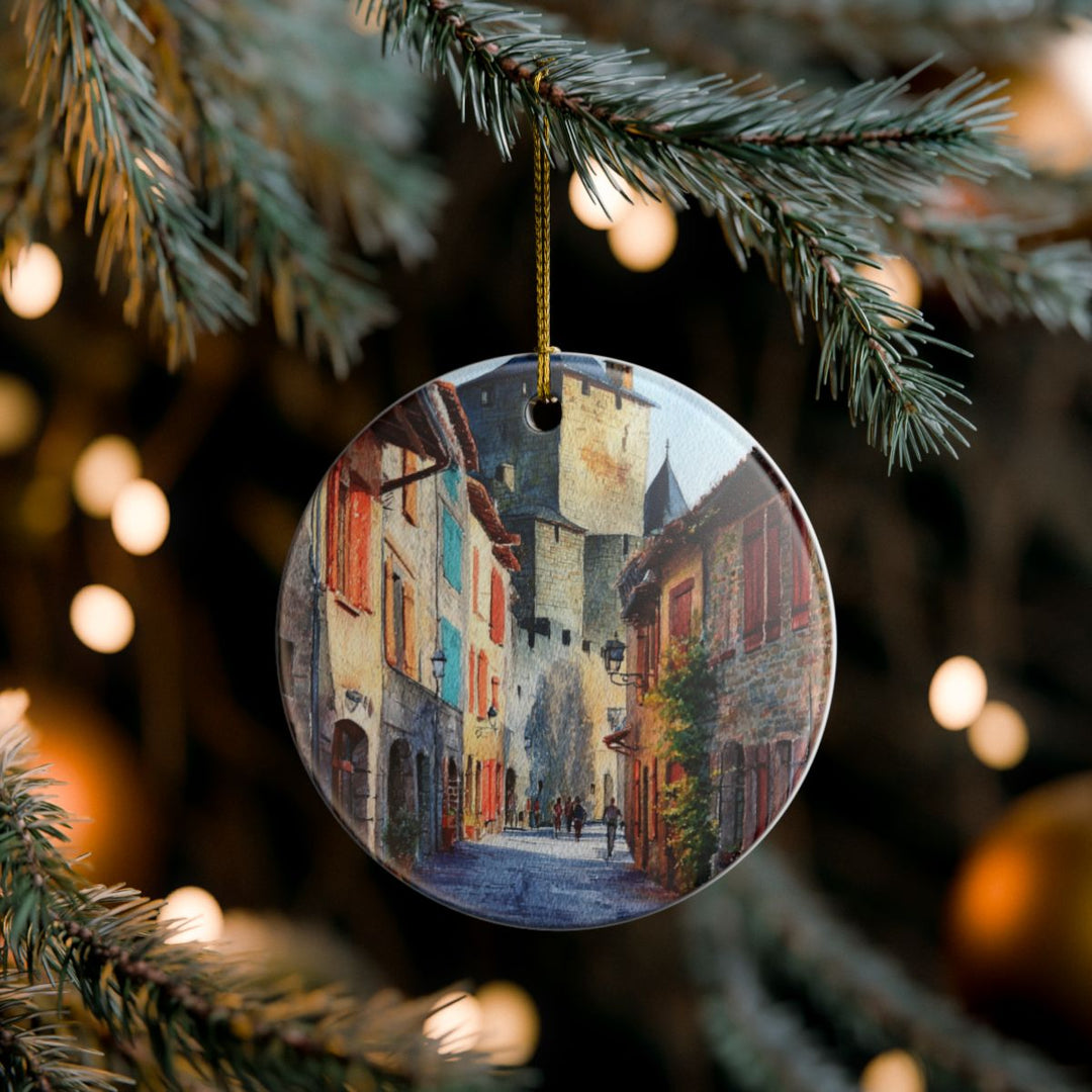 Carcassonne Ornament: Unique Carcassonne Souvenir, Carcassonne Xmas Decor, and Authentic Carcassonne Gift