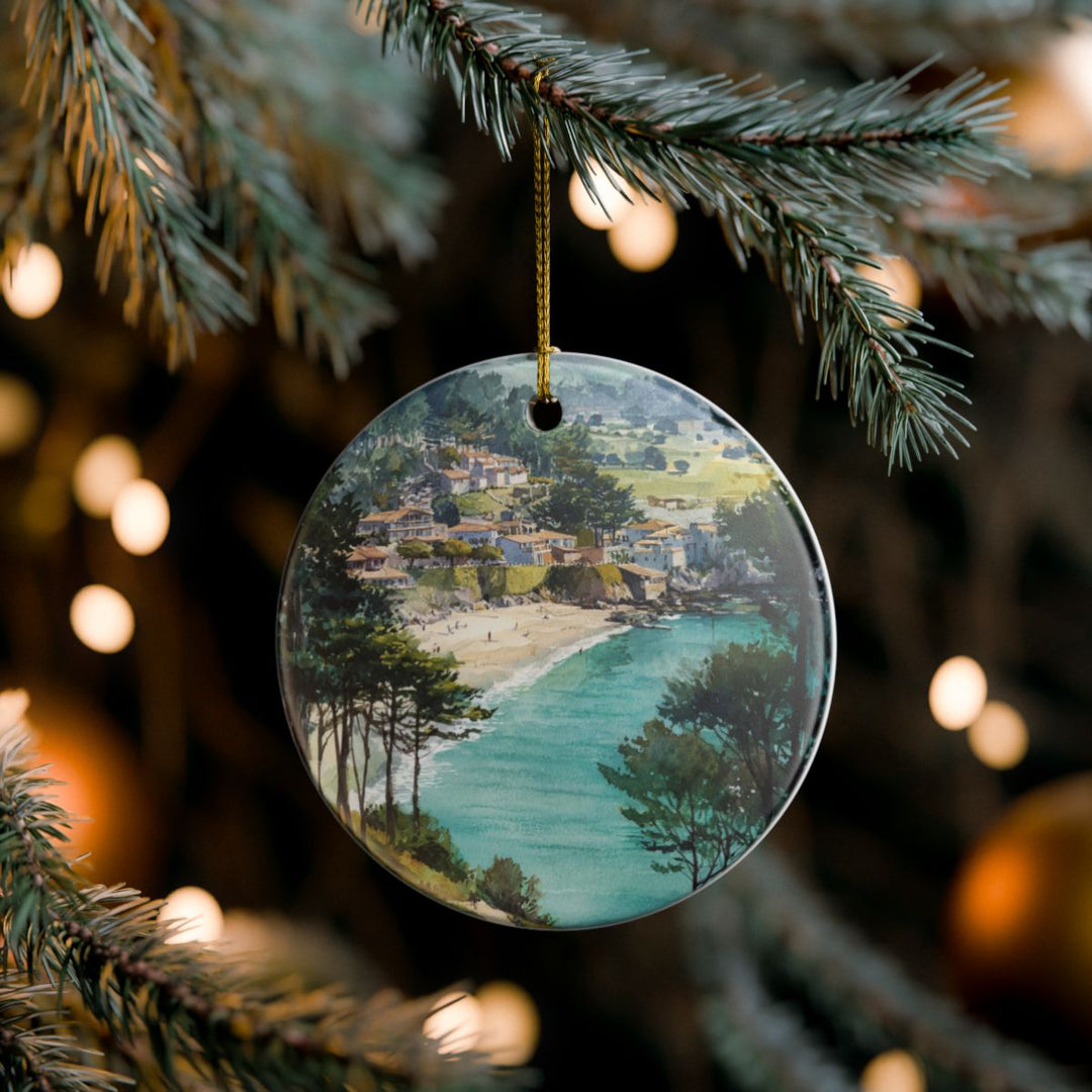 Carmel By the Sea California USA Ornament: Unique Carmel By the Sea Souvenir, Carmel By the Sea California Xmas Decor, and Authentic Carmel By the Sea Gift