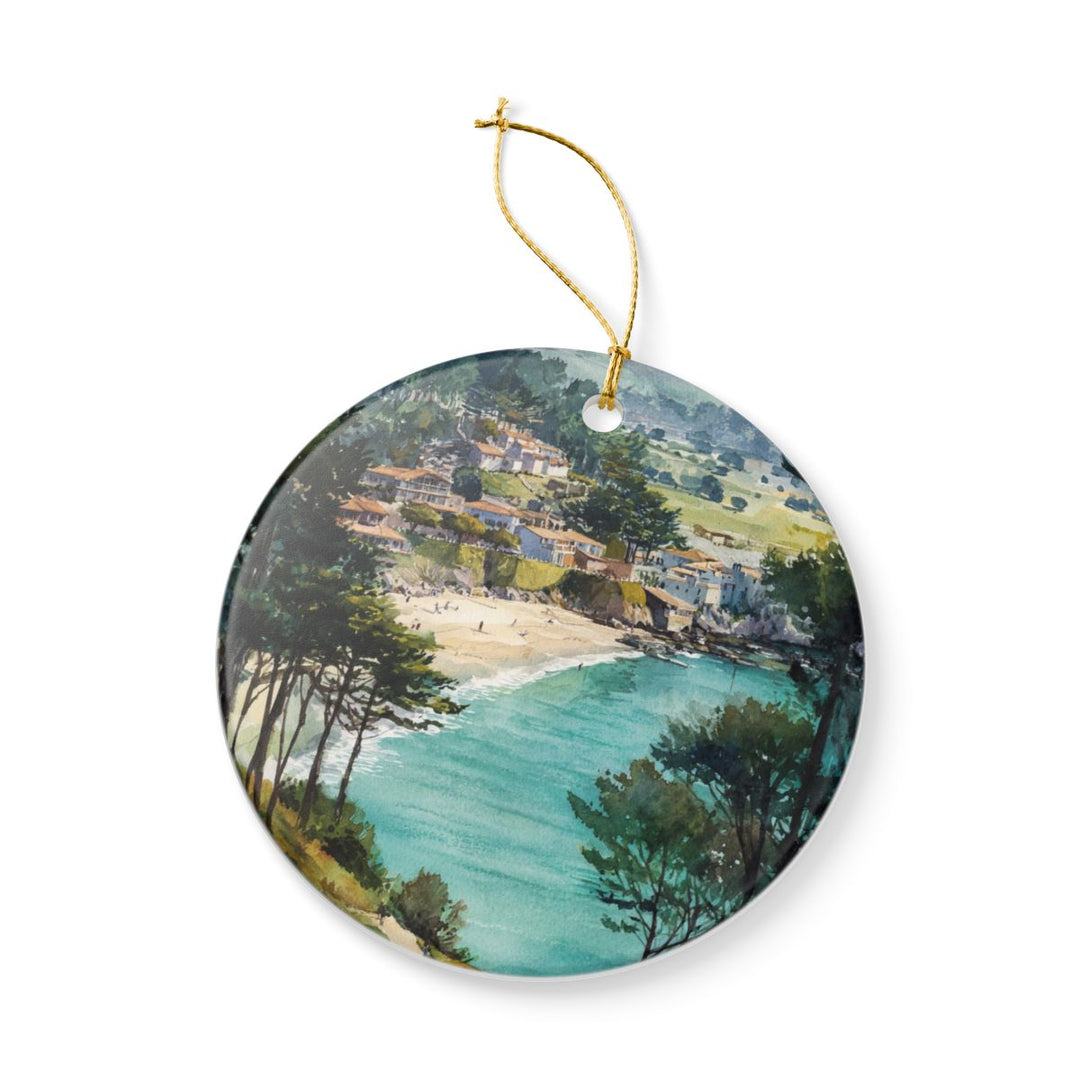Carmel By the Sea California USA Ornament: Unique Carmel By the Sea Souvenir, Carmel By the Sea California Xmas Decor, and Authentic Carmel By the Sea Gift