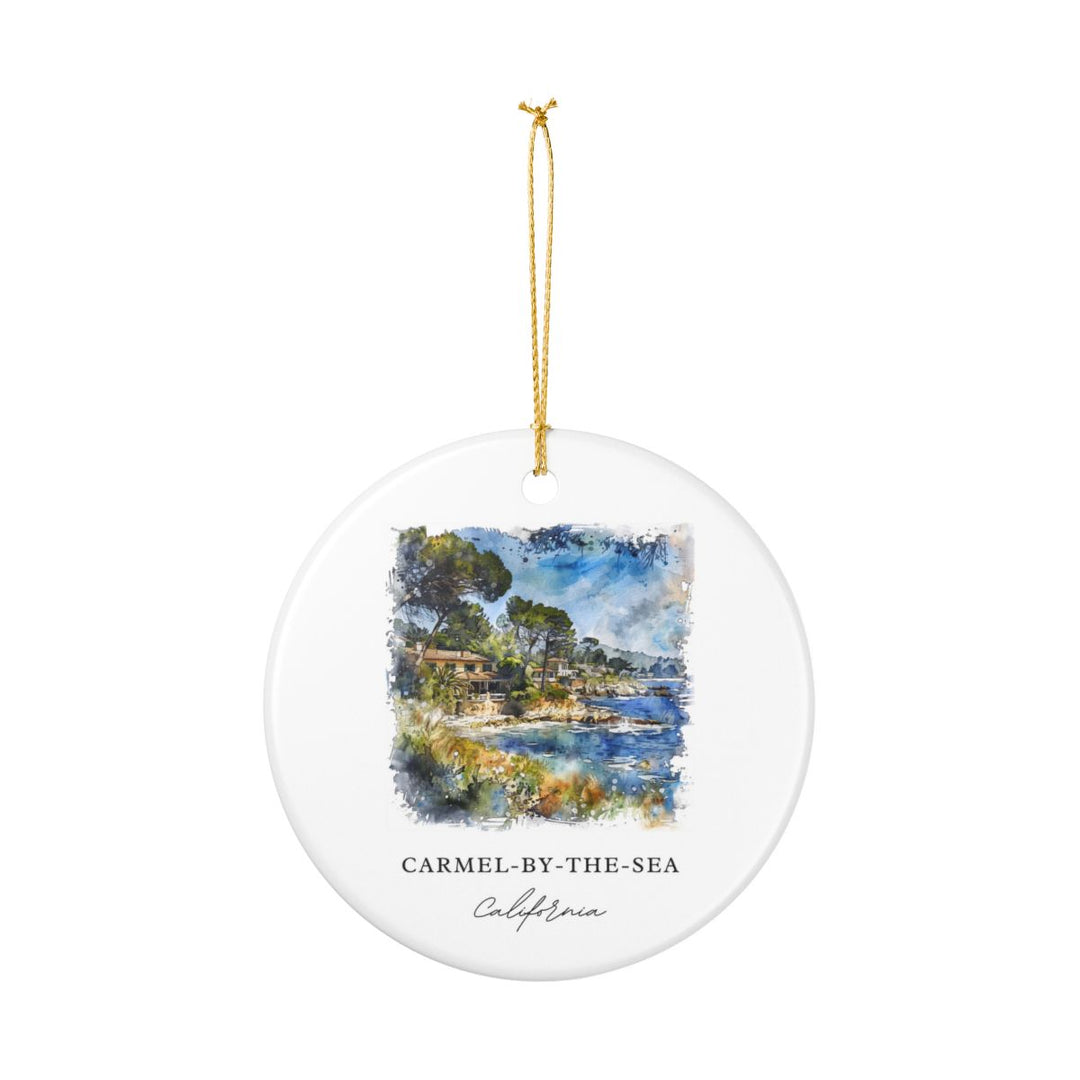 Carmel-by-the-sea California Ornament: Unique Carmel-by-the-sea Souvenir, Carmel-by-the-sea Xmas Decor, and Authentic Carmel-by-the-sea Gift