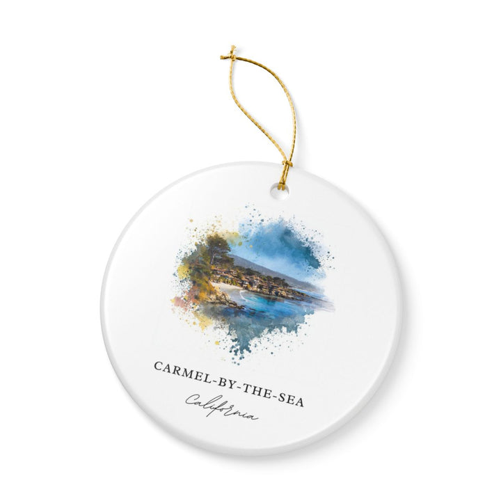 Carmel-by-the-sea California Ornament: Unique Carmel-by-the-sea Souvenir, Carmel-by-the-sea Xmas Decor, and Authentic Carmel-by-the-sea Gift