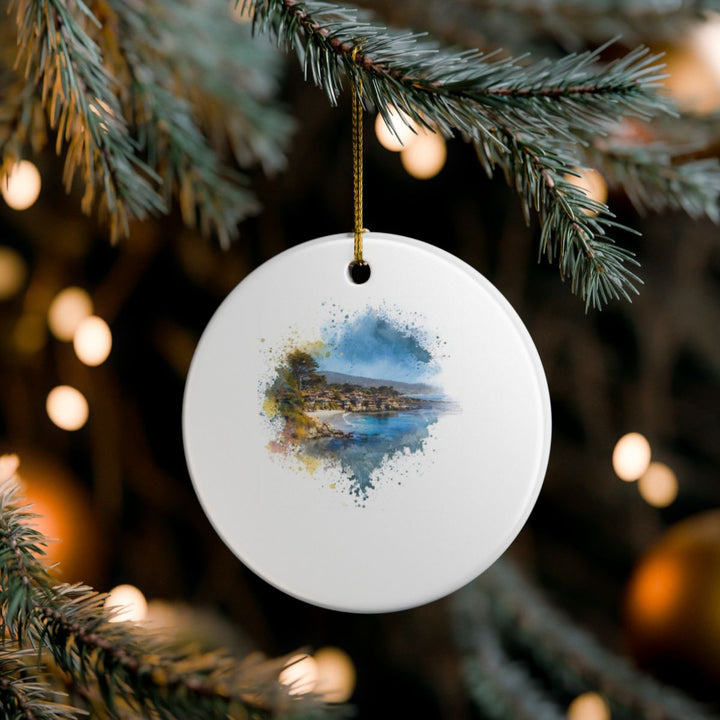 Carmel-by-the-sea USA Ornament: Unique Carmel-by-the-sea Souvenir, Carmel-by-the-sea USA Xmas Decor, and Authentic Carmel-by-the-sea Gift