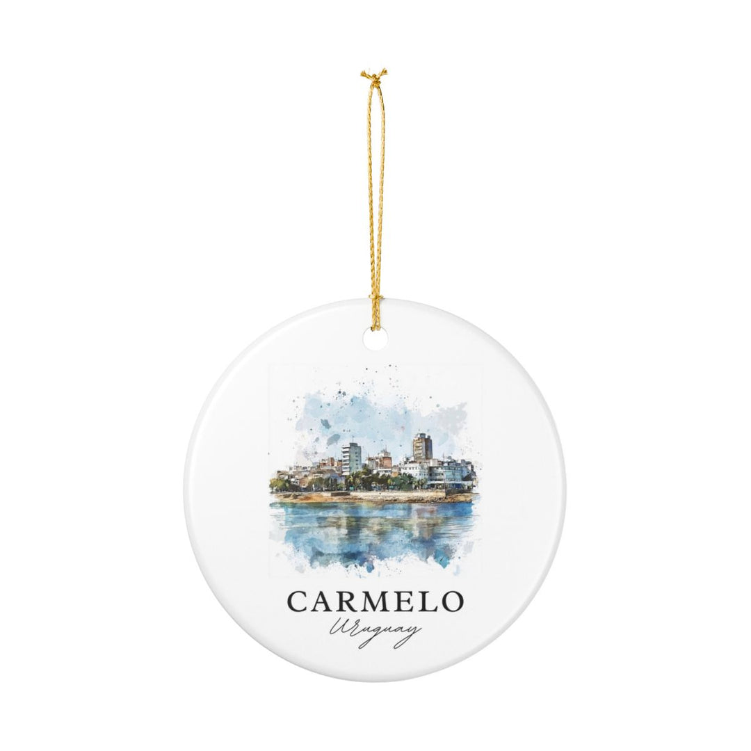 Carmelo Riverside Uruguay Ornament: Unique Carmelo Riverside Uruguay Souvenir, Carmelo Riverside Uruguay Xmas Decor, and Authentic Carmelo Riverside Uruguay Gift
