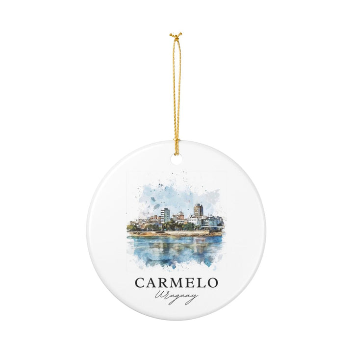 Carmelo Riverside Uruguay Ornament: Unique Carmelo Riverside Uruguay Souvenir, Carmelo Riverside Uruguay Xmas Decor, and Authentic Carmelo Riverside Uruguay Gift