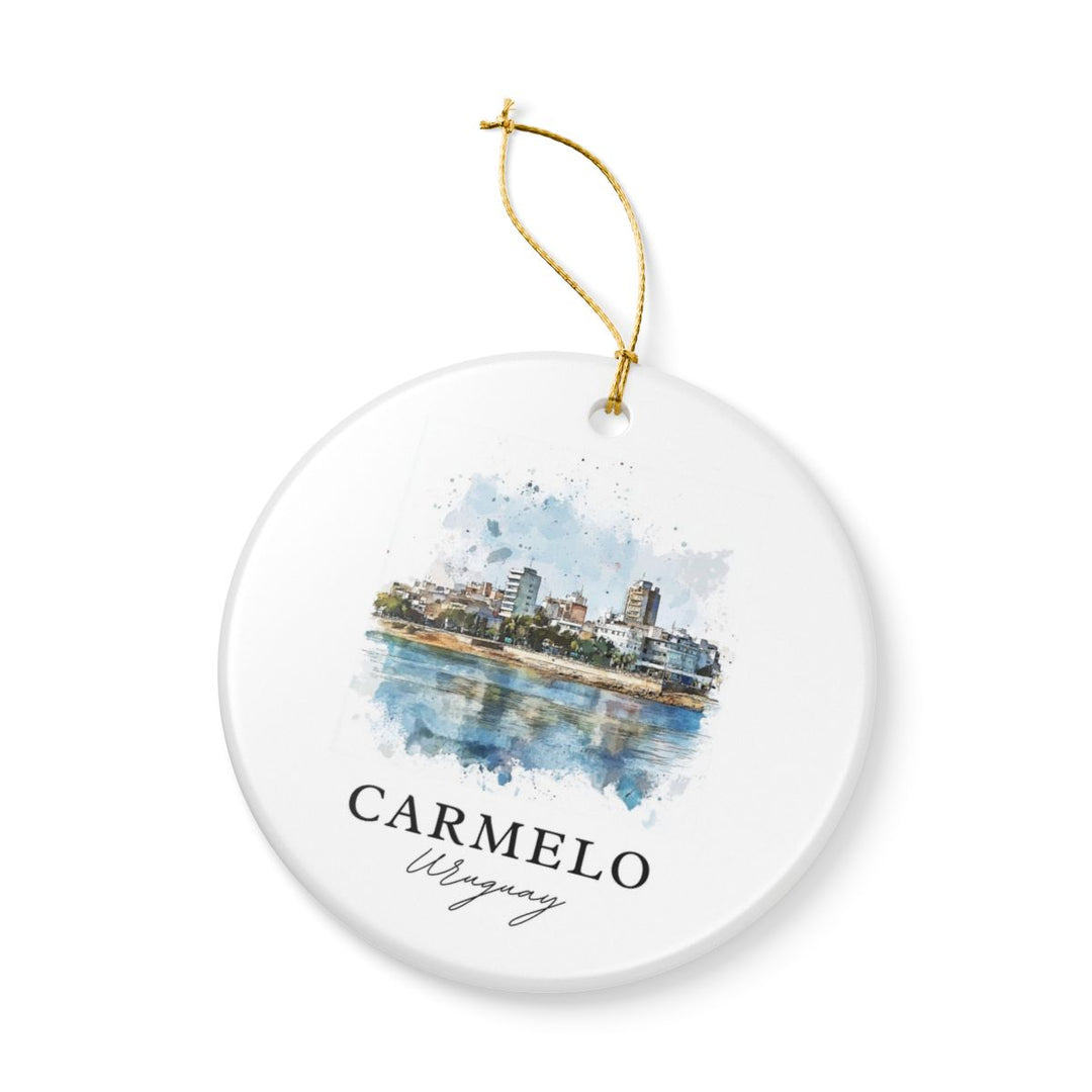 Carmelo Riverside Uruguay Ornament: Unique Carmelo Riverside Uruguay Souvenir, Carmelo Riverside Uruguay Xmas Decor, and Authentic Carmelo Riverside Uruguay Gift