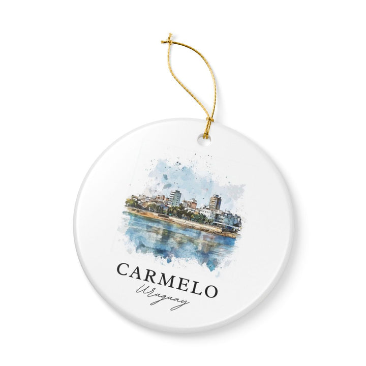Carmelo Riverside Uruguay Ornament: Unique Carmelo Riverside Uruguay Souvenir, Carmelo Riverside Uruguay Xmas Decor, and Authentic Carmelo Riverside Uruguay Gift