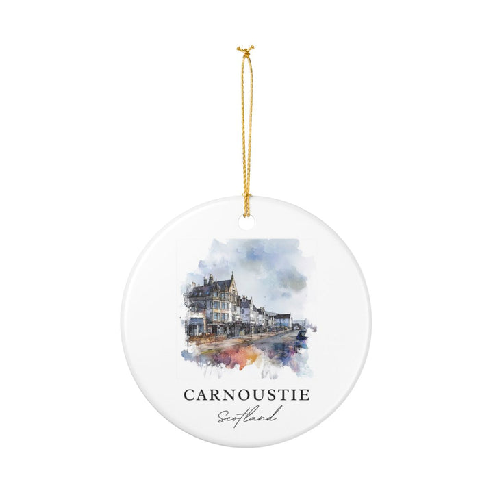 Carnoustie Scotland Ornament: Unique Carnoustie Souvenir, Carnoustie Scotland Xmas Decor, and Authentic Carnoustie Gift