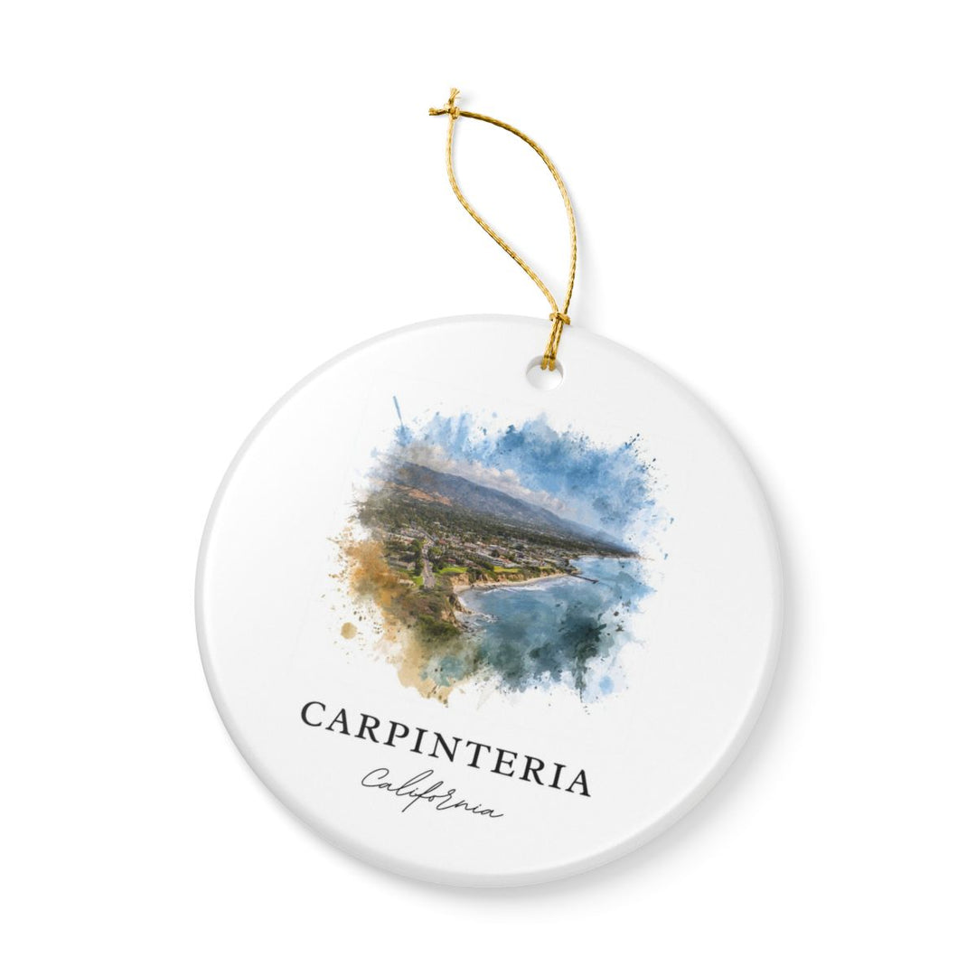 Carpinteria Ornament: Unique Carpinteria Souvenir, Carpinteria Xmas Decor, and Authentic Carpinteria Gift