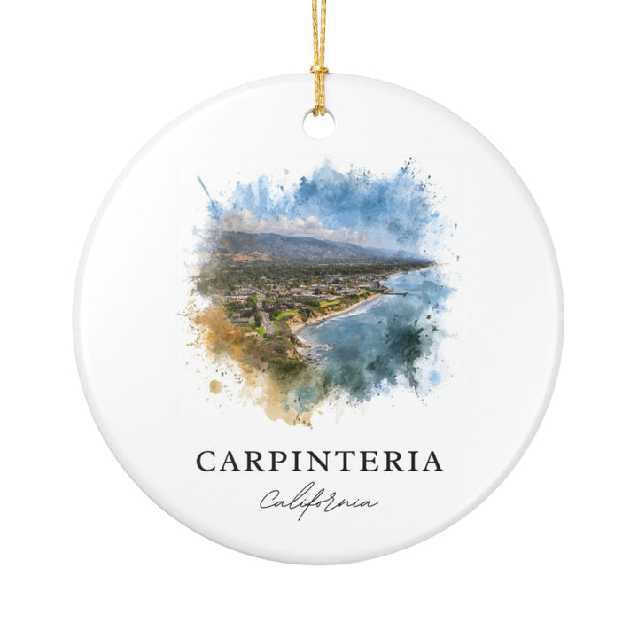 Carpinteria Ornament: Unique Carpinteria Souvenir, Carpinteria Xmas Decor, and Authentic Carpinteria Gift