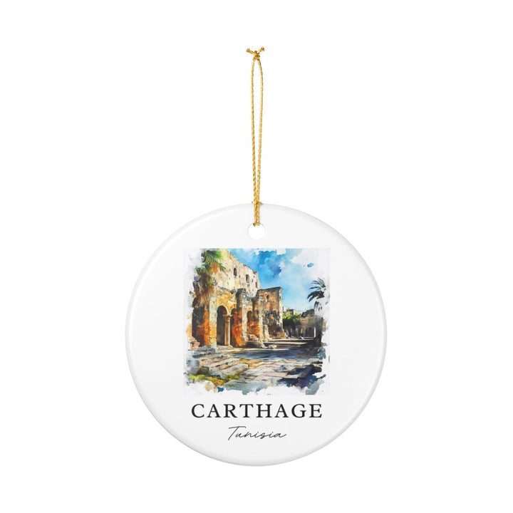 Carthage Tunisia Ornament: Unique Carthage Tunisia Souvenir, Carthage Tunisia Xmas Decor, and Authentic Carthage Tunisia Gift