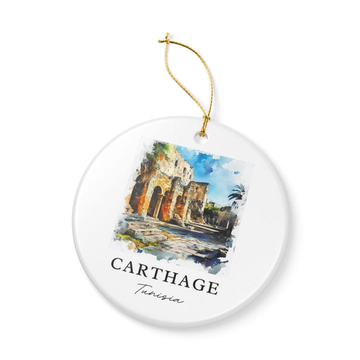 Carthage Tunisia Ornament: Unique Carthage Tunisia Souvenir, Carthage Tunisia Xmas Decor, and Authentic Carthage Tunisia Gift