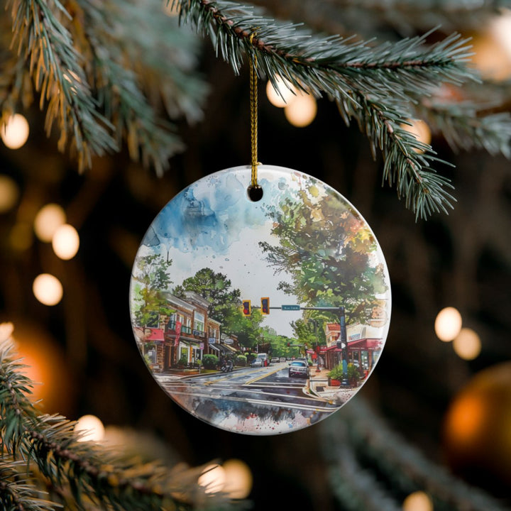 Cary North Carolina USA Ornament: Unique Cary Souvenir, Cary North Carolina Xmas Decor, and Authentic Cary Gift