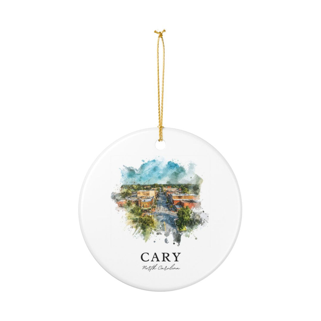 Cary North Carolina USA Ornament: Unique Cary Souvenir, Cary North Carolina Xmas Decor, and Authentic Cary Gift