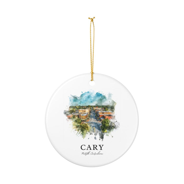 Cary North Carolina USA Ornament: Unique Cary Souvenir, Cary North Carolina Xmas Decor, and Authentic Cary Gift