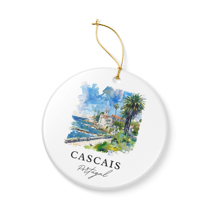 Cascais Portugal Ornament: Unique Cascais Souvenir, Cascais Portugal Xmas Decor, and Authentic Cascais Gift