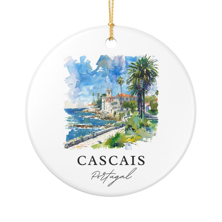 Cascais Portugal Ornament: Unique Cascais Souvenir, Cascais Portugal Xmas Decor, and Authentic Cascais Gift