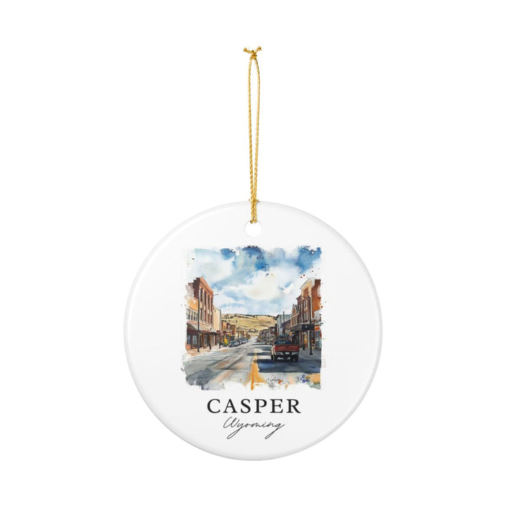 Casper Wyoming Ornament: Unique Casper Wyoming Souvenir, Casper Wyoming Xmas Decor, and Authentic Casper Wyoming Gift
