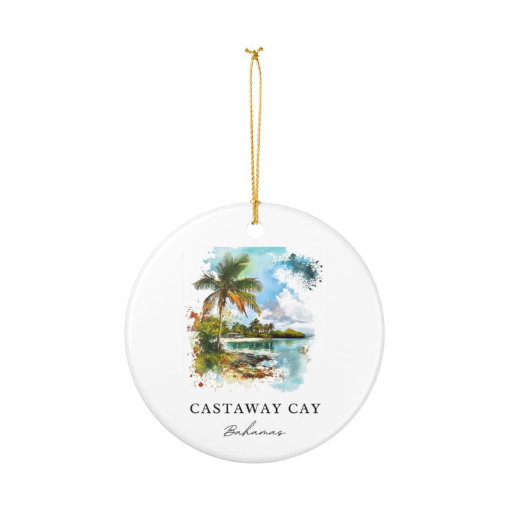 Castaway Cay Bahamas Ornament: Unique Castaway Cay Souvenir, Castaway Cay Bahamas Xmas Decor, and Authentic Castaway Cay Gift