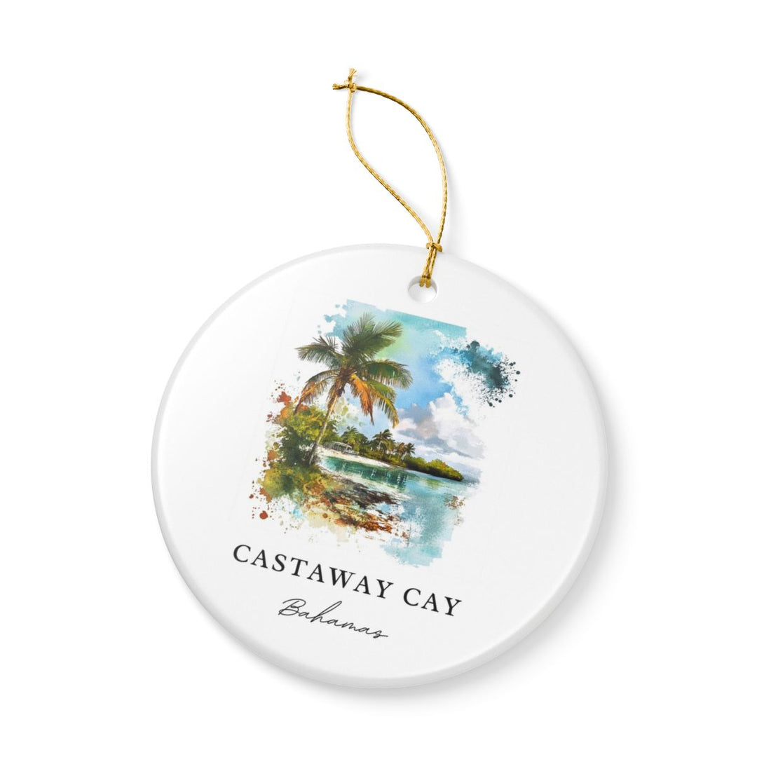 Castaway Cay Bahamas Ornament: Unique Castaway Cay Souvenir, Castaway Cay Bahamas Xmas Decor, and Authentic Castaway Cay Gift