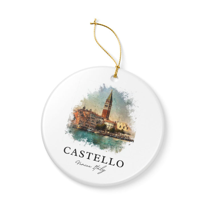 Castello Venice Ornament: Unique Castello Venice Souvenir, Castello Venice Xmas Decor, and Authentic Castello Venice Gift