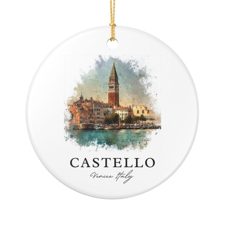 Castello Venice Ornament: Unique Castello Venice Souvenir, Castello Venice Xmas Decor, and Authentic Castello Venice Gift