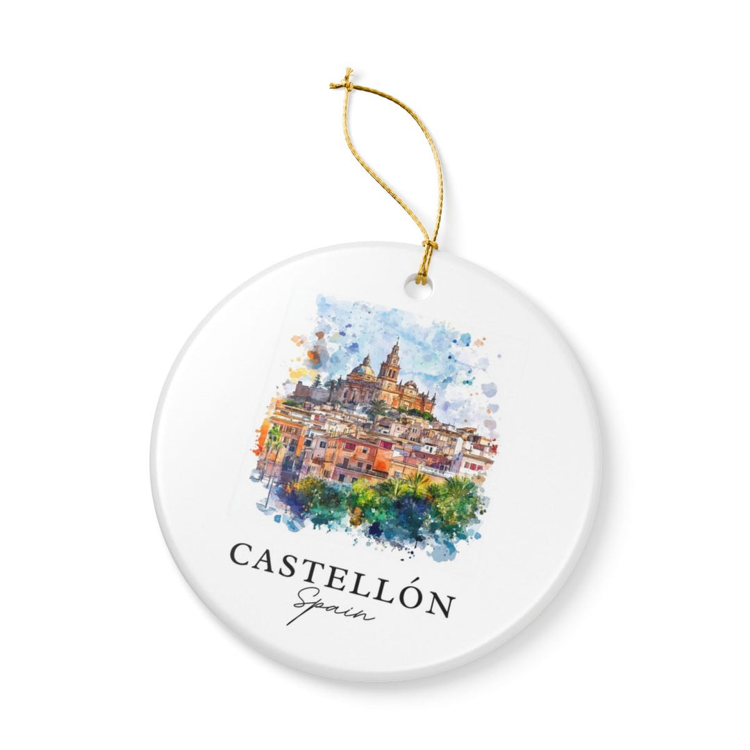 Castellón Spain Ornament: Unique Castellón Souvenir, Castellón Spain Xmas Decor, and Authentic Castellón Gift