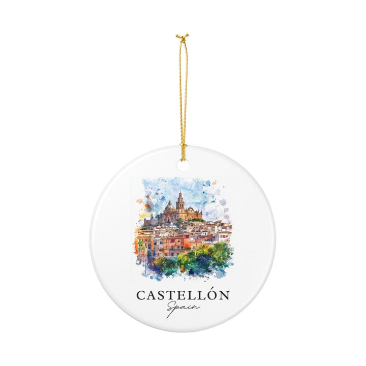 Castellón Spain Ornament: Unique Castellón Souvenir, Castellón Spain Xmas Decor, and Authentic Castellón Gift