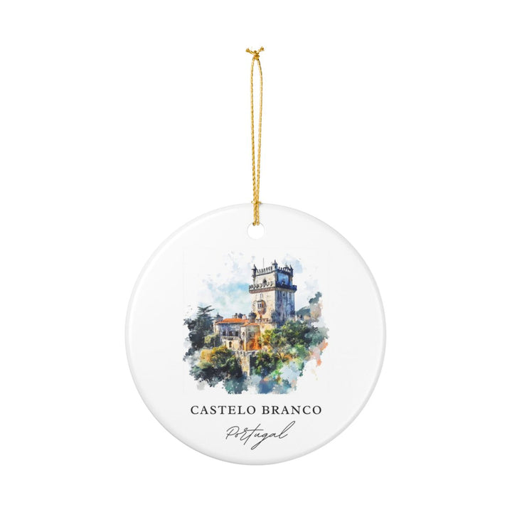 Castelo Branco Portugal Ornament: Unique Castelo Branco Souvenir, Castelo Branco Portugal Xmas Decor, and Authentic Castelo Branco Gift