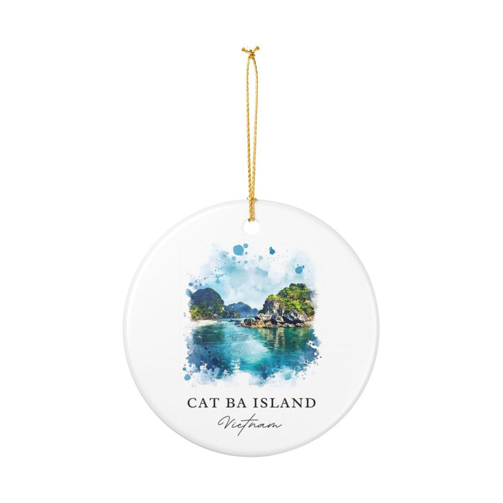 Cat Ba Island Vietnam Ornament: Unique Cat Ba Island Souvenir, Cat Ba Island Vietnam Xmas Decor, and Authentic Cat Ba Island Gift