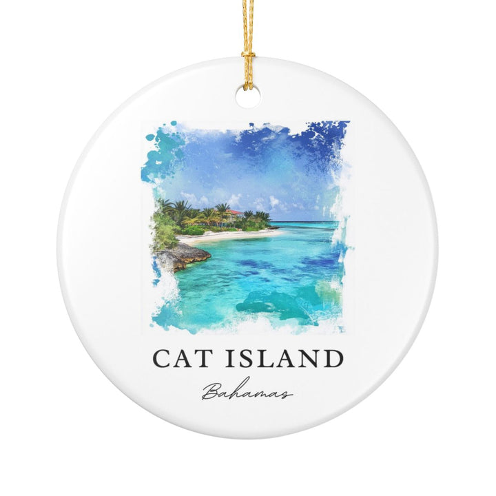 Cat Island Bahamas Ornament: Unique Cat Island Bahamas Souvenir, Cat Island Bahamas Xmas Decor, and Authentic Cat Island Bahamas Gift
