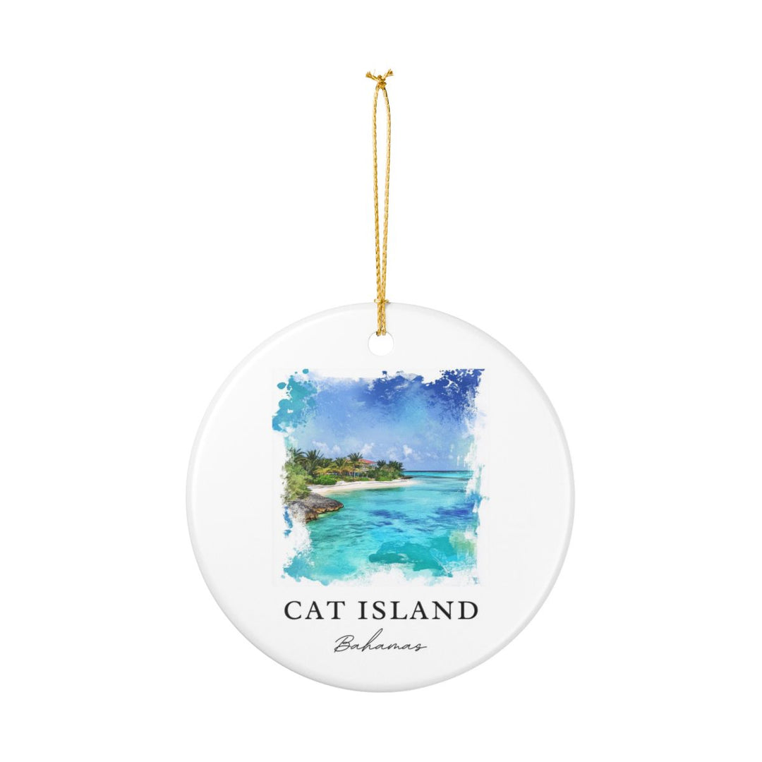 Cat Island Bahamas Ornament: Unique Cat Island Bahamas Souvenir, Cat Island Bahamas Xmas Decor, and Authentic Cat Island Bahamas Gift
