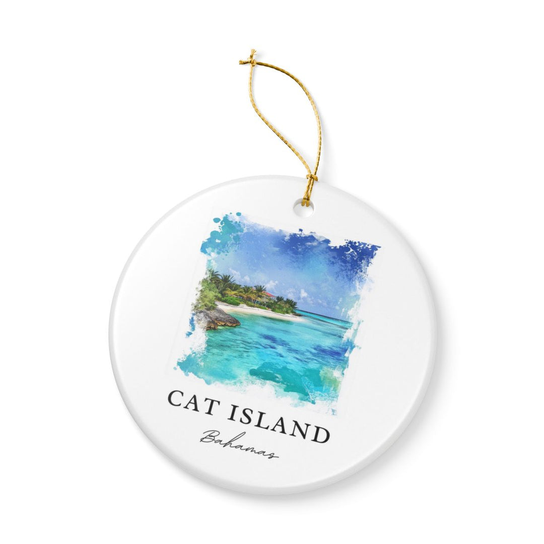 Cat Island Bahamas Ornament: Unique Cat Island Bahamas Souvenir, Cat Island Bahamas Xmas Decor, and Authentic Cat Island Bahamas Gift