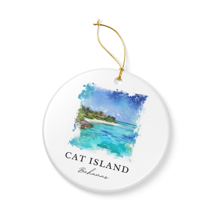 Cat Island Bahamas Ornament: Unique Cat Island Bahamas Souvenir, Cat Island Bahamas Xmas Decor, and Authentic Cat Island Bahamas Gift